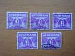 Vliegende duif NVPH 35 5x   Gestempeld, Postzegels en Munten, Postzegels | Nederland, Ophalen of Verzenden, T/m 1940, Gestempeld