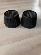 2 zwarte lampenkapjes, Zwart, Rond, Ophalen of Verzenden, Zo goed als nieuw