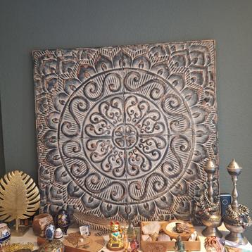 Wandpaneel Decoratie - Oud Gemaakt - 93x93cm beschikbaar voor biedingen