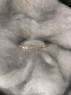 Diamond point 14 karaat witgouden ring, 7 diamanten 0.10, Wit, Ophalen of Verzenden, Dame, Goud