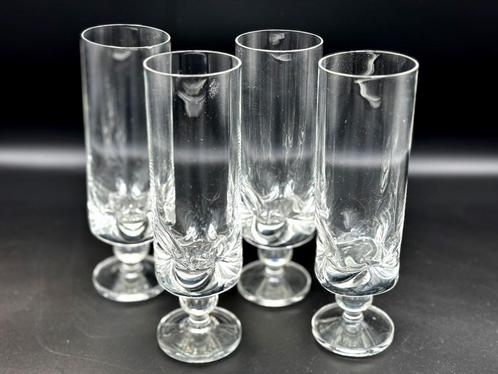 4 x Friedrich Kristall Bierglazen Loodkristal Jaren 70, Huis en Inrichting, Keuken | Servies, Zo goed als nieuw, Glas of Glazen