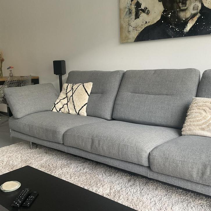 Linteloo grijze bank type George, Huis en Inrichting, Banken | Complete zithoeken, Zo goed als nieuw, Stof, Ophalen