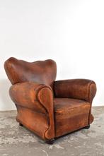 French art deco club chair fauteuil moustache 1930s, Huis en Inrichting, Fauteuils, Gebruikt, Ophalen of Verzenden, 100 tot 125 cm