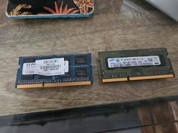 Tekoop laptop ddr 3. 2. GB Ram geheugen  beschikbaar voor biedingen