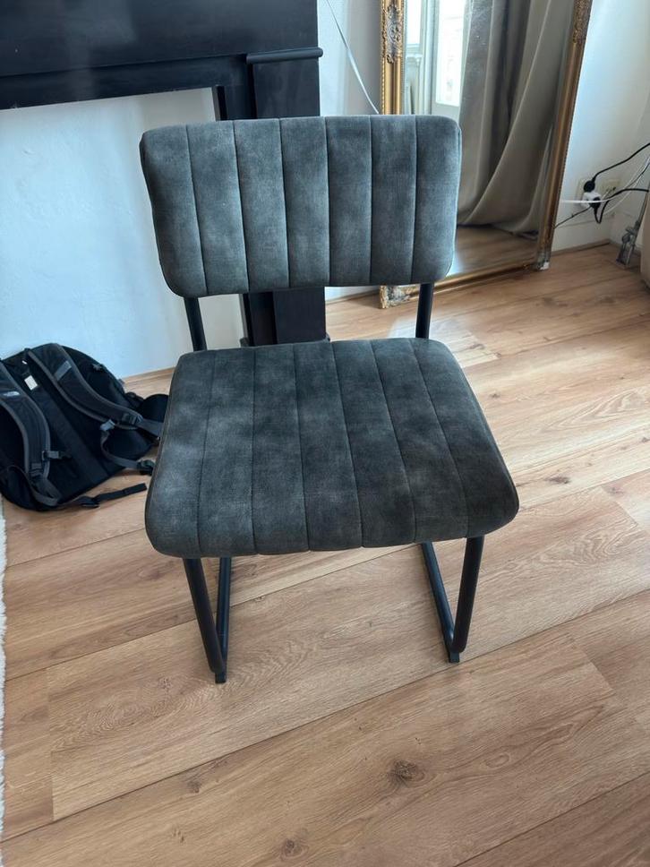 4 Woonexpress Epse stoelen + evt. tafel, Huis en Inrichting, Tafels | Eettafels, Zo goed als nieuw, Metaal, Ophalen