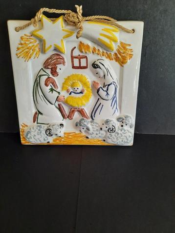 Plaquette Kerststal  beschikbaar voor biedingen