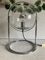 Space Age Ball tafellamp in glas en metaal, jaren 70 Staff, Ophalen of Verzenden, Gebruikt, Metaal, Minder dan 50 cm