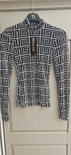 Mesh top met glitter xs nieuw, Zwart, Nieuw, Ophalen of Verzenden, Lange mouw