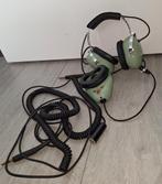 David Clark aviation headset inclusief coiled extension cord, Ophalen, Zo goed als nieuw, Over-ear