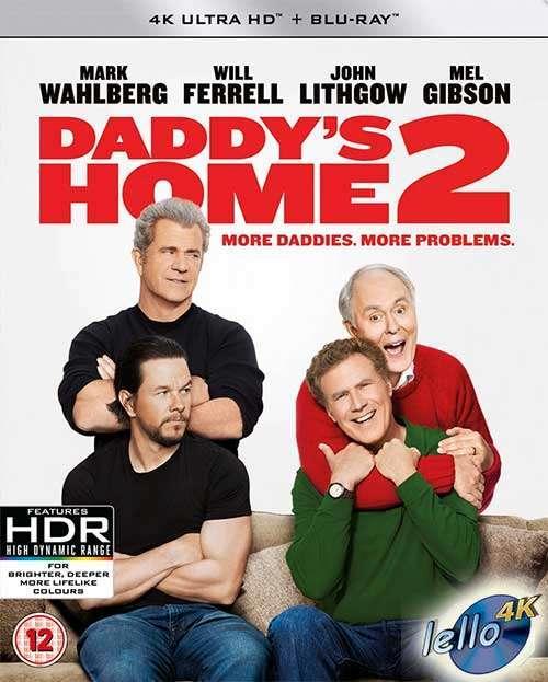 Blu-ray 4K: Daddy's Home 2 (2017 Will Ferrell Mark Wahlberg), Cd's en Dvd's, Blu-ray, Nieuw in verpakking, Humor en Cabaret, Ophalen of Verzenden