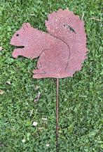 metalen roestige tuinsteker eekhoorn SE294, Robanjer, Nieuw, Ophalen of Verzenden, Info@robanjer.nl