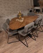 Trivero Eettafel + 6 Drago Stoelen - Zo Goed Als Nieuw!, 100 tot 150 cm, Ophalen of Verzenden, Zo goed als nieuw, Vijf personen of meer
