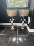 Colmore 2x Skull lampen incl lampenkappen, Huis en Inrichting, Lampen | Tafellampen, Ophalen of Verzenden, Zo goed als nieuw, Metaal