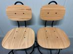 2x Ikea Kullaberg bureaustoel grenen / zwart, Ophalen, In hoogte verstelbaar, Zo goed als nieuw, Staal