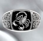 Mannen stalen ring met schorpioen, Sieraden, Tassen en Uiterlijk, Ringen, 20 of groter, IJzer of Staal, Heer, Nieuw