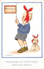 Kind en hond met kiespijn. Humor Vintage, Verzamelen, 1940 tot 1960, Ongelopen, Kinderen, Ophalen of Verzenden