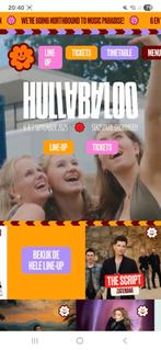 Hullabaloo kaarten 2 stuks zondag 7 september., Tickets en Kaartjes, Overige Tickets en Kaartjes, Twee personen