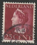 Nederland 1940 341 Wilhelmina 25c, Gest, Postzegels en Munten, Postzegels | Nederland, Ophalen of Verzenden, T/m 1940, Gestempeld