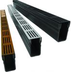 ACO Slimline lijngoot aluminium corten zwart black RVS, Afvoer, Ophalen of Verzenden, Minder dan 2 meter, 40 tot 60 mm