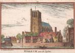 Woudrichem.Workum aan de Vesten. Gekl.Kopergr. Abr.Rademaker, Antiek en Kunst, Kunst | Etsen en Gravures, Ophalen of Verzenden