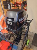 Mercury 20 pk kortstaart op knuppelstaart,startmotor,staart, Ophalen of Verzenden, Gebruikt, Motor en Techniek, Zeilboot of Motorboot