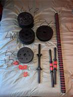 Gewichten set, Sport en Fitness, Ophalen, Kunststof, Gebruikt, Overige typen