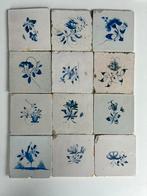 12 stuks antieke wandtegels 13x13 cm., Antiek en Kunst, Antiek | Wandborden en Tegels, Ophalen of Verzenden
