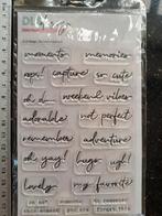DLS DESIGN STEMPEL JOURNALING PLANNER TEKST bullet journal!, Hobby en Vrije tijd, Stempelen, Ophalen of Verzenden, Nieuw, Clearstamp
