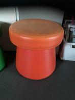 Kinderpoef oranje vintage jaren 60/70, Ophalen of Verzenden, Huis en Inrichting