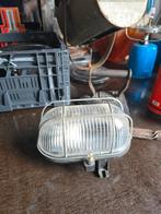 Vintage antieke Kooilamp - staal - Glas - bakeliet €20, Antiek en Kunst, Antiek | Lampen, Ophalen of Verzenden