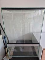 Glazen terrarium 40-40-60 als nieuw!, Dieren en Toebehoren, Reptielen en Amfibieën | Toebehoren, Ophalen, Zo goed als nieuw
