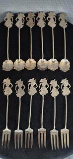 Wajang Indonesië lepeltjes Djokja zilver handgemaakt, Ophalen of Verzenden