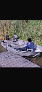 Linder 400 kanteltrailer 8pk mercury, Watersport en Boten, Ophalen, Tot 10 pk, Zo goed als nieuw, 3 tot 6 meter