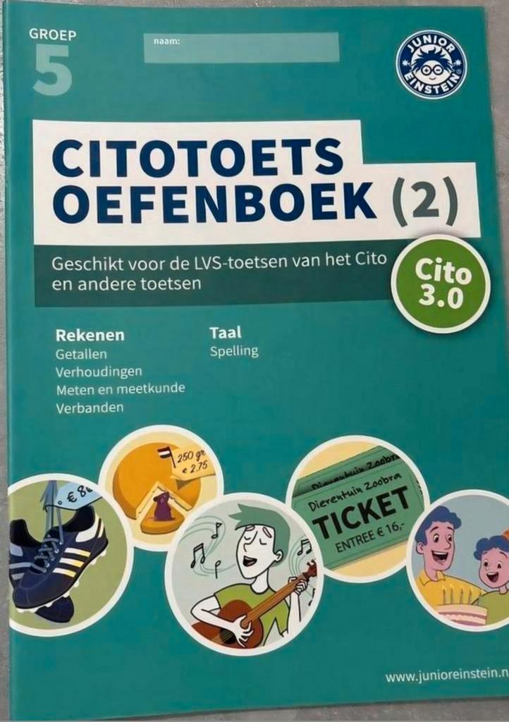 Citotoets Oefenboek Groep 5 junior einstein deel 2, Boeken, Studieboeken en Cursussen, Nieuw, Niet van toepassing, Ophalen of Verzenden