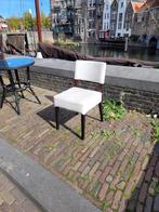Leren beklede stoelen, Huis en Inrichting, Ophalen, Gebruikt, Wit, Hout