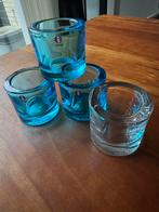 Iittala waxinelicht houder, Marimekko Kivi, Huis en Inrichting, Woonaccessoires | Kandelaars en Kaarsen, Overige materialen, Blauw