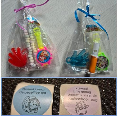 Traktatie plakhandje+horloge+snoepje 1.25 ( sticker+0.15, Hobby en Vrije tijd, Feestartikelen, Nieuw, Feestartikel, Verjaardag