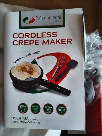 Magniani crepemaker NIEUW beschikbaar voor biedingen