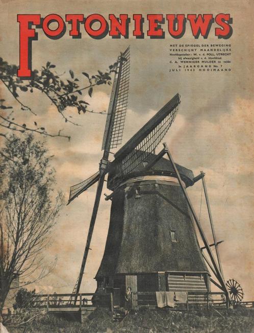 NSB magazine Fotonieuws No 7 1943 De spiegel der beweging, Verzamelen, Militaria | Tweede Wereldoorlog, Landmacht, Boek of Tijdschrift