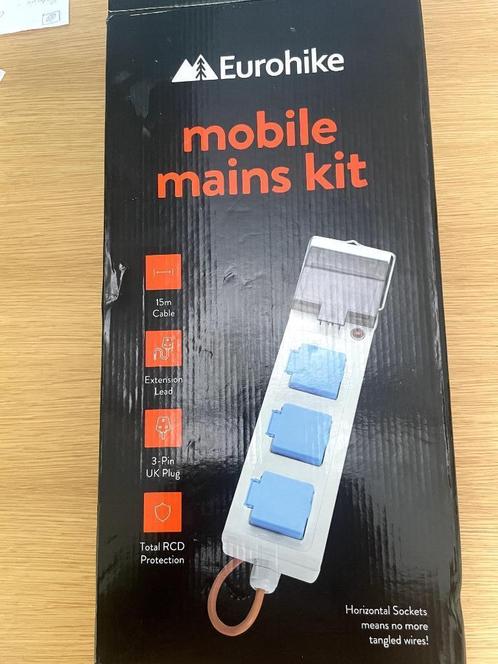 stroomunit voor vouwwagen of tent met engelse stopcontacten, Caravans en Kamperen, Kampeeraccessoires, Nieuw, Ophalen of Verzenden
