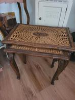 Zeer oude Queen Ann bijzettafeltjes set prijs 39.95, Ophalen of Verzenden