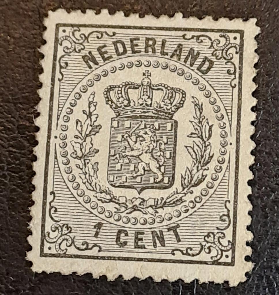 Nederland nr 14 nagegomd, Ophalen of Verzenden, T/m 1940