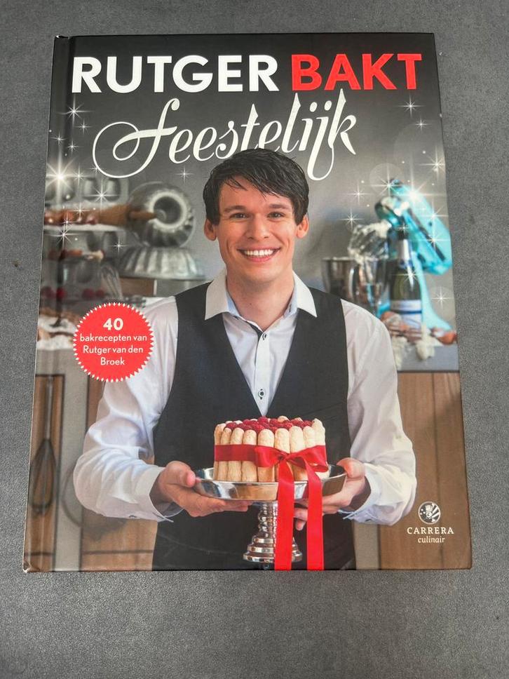 Rutger van den Broek - Rutger bakt feestelijk, Boeken, Kookboeken, Zo goed als nieuw, Ophalen of Verzenden