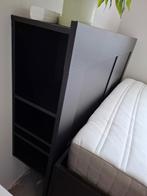 bed Brimnes Ikea compleet, Ophalen, Gebruikt, Wit, Tweepersoons