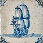 Antieke tegel schip 17e eeuws, Antiek en Kunst, Ophalen of Verzenden