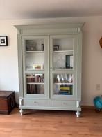 Prachtige Brocante Vitrinekast, Ophalen, 50 tot 100 cm, Zo goed als nieuw, 150 tot 200 cm