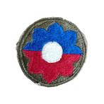 WWII US 9th Infantry Division Patch, Verzamelen, Militaria | Tweede Wereldoorlog, Embleem of Badge, Amerika, Ophalen of Verzenden