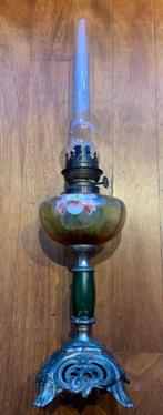 Antieke olielamp staand, Antiek en Kunst, Antiek | Lampen, Ophalen
