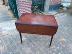 Victoriaanse mahonie Pembroke hangoor-bijzettafel., Antiek en Kunst, Antiek | Meubels | Tafels, Ophalen