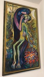 Mooie schilderij Gesigneerd Willem Claassen Vuurbloem, Antiek en Kunst, Kunst | Schilderijen | Abstract, Ophalen